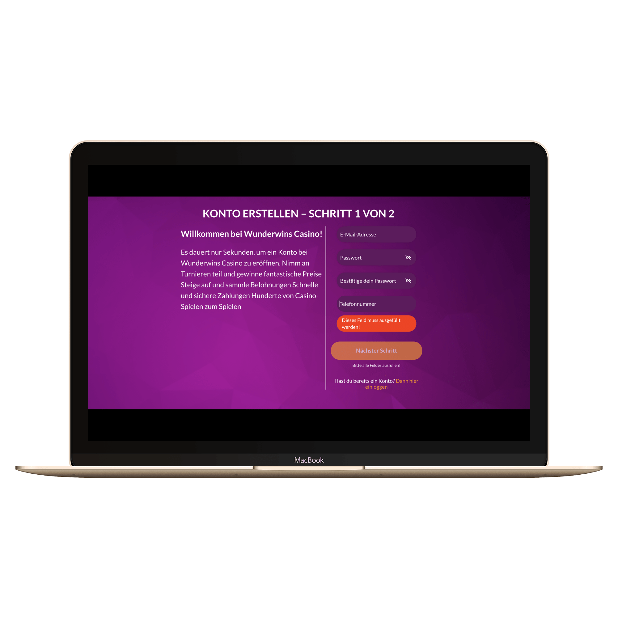 wunderwins casino login